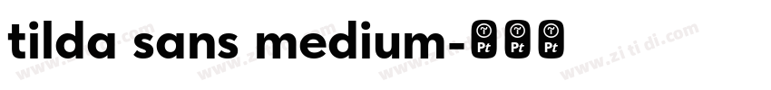 tilda sans medium字体转换